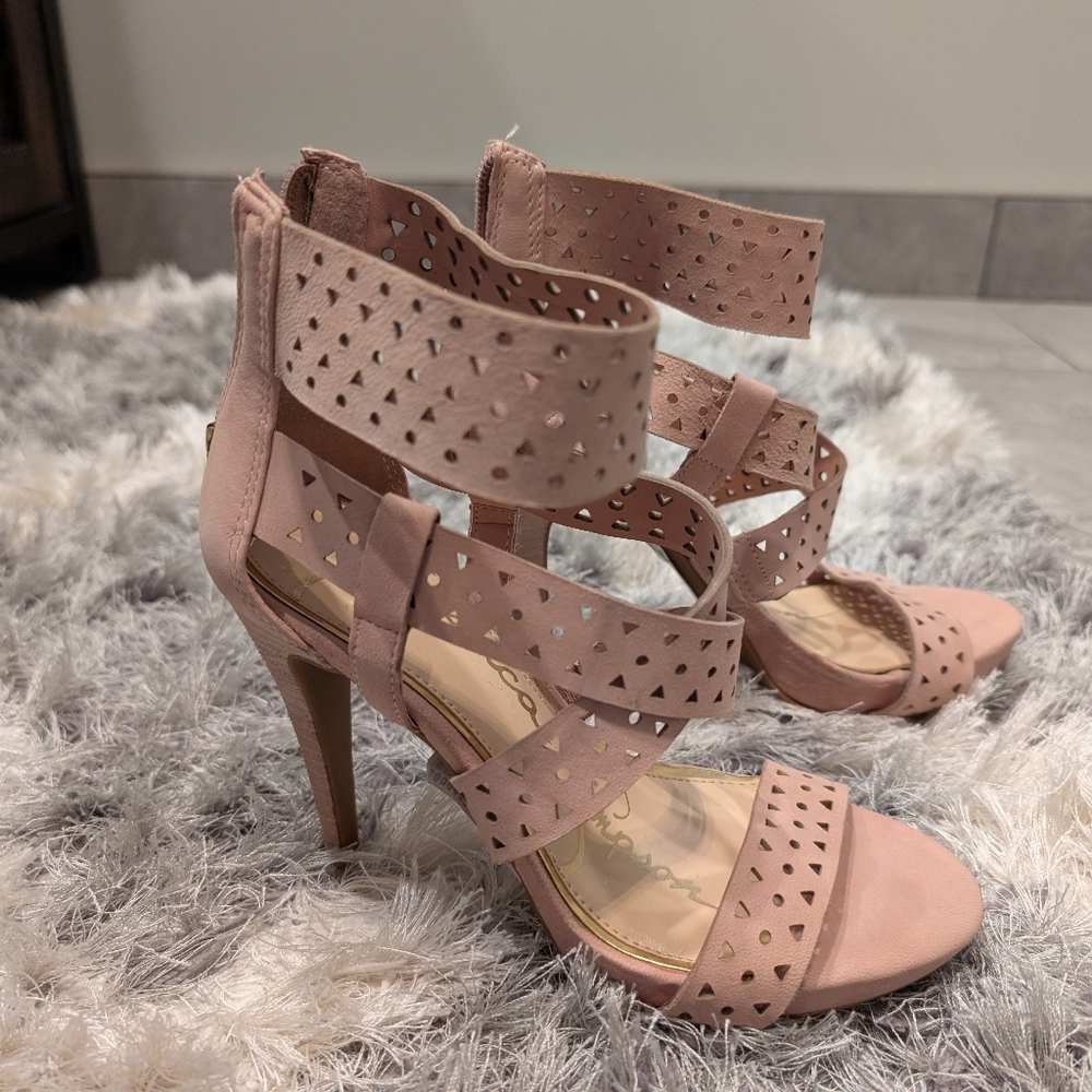 Jessica Simpson Pink High Heel Sandals